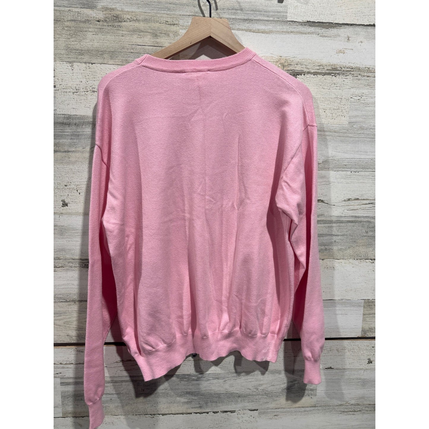 Fantastic Fawn Nutcracker Sweater Women Medium Pink Sequin Holiday Coquette1