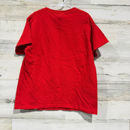 Gildan Graphic Tee Kids Small Red Razzle Dazzle Era Disco Retro EUC3