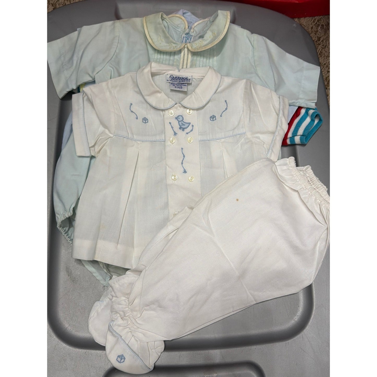 Vintage Baby Boy Bundle Carriage Boutique Feltman Bros Osh Kosh Smock 17pc15