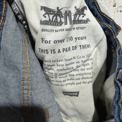 Levi's 514 Straight Fit Jeans Men 34x30 Blue Denim Stretch Modern EUC5