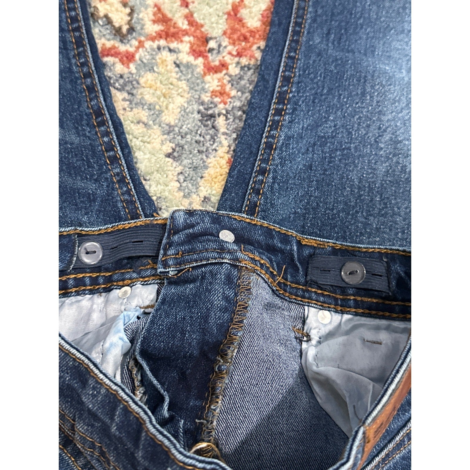 Refinery Republic Jeans Boys Size 6 Blue Adjustable Waist Straight Leg EUC5