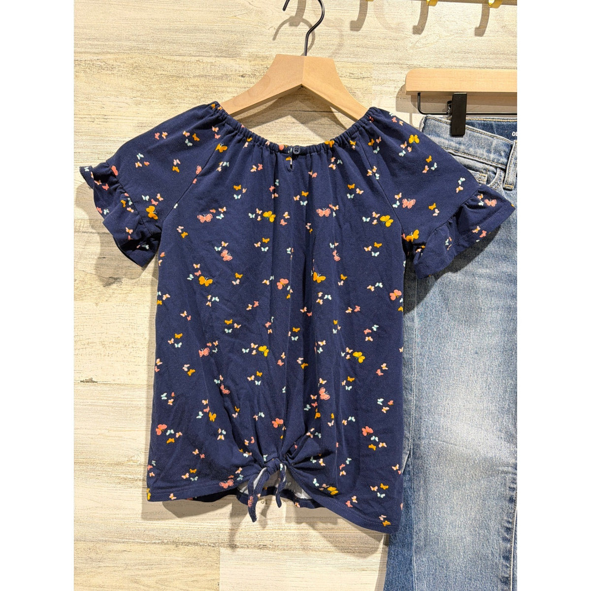 Carter's H&M Old Navy Tops Jeans Bundle Girls 8 Flare Boho EUC2