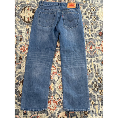 Levi's 505 Regular Fit Jeans Kids Size 16 Blue Medium Wash Straight Leg EUC5