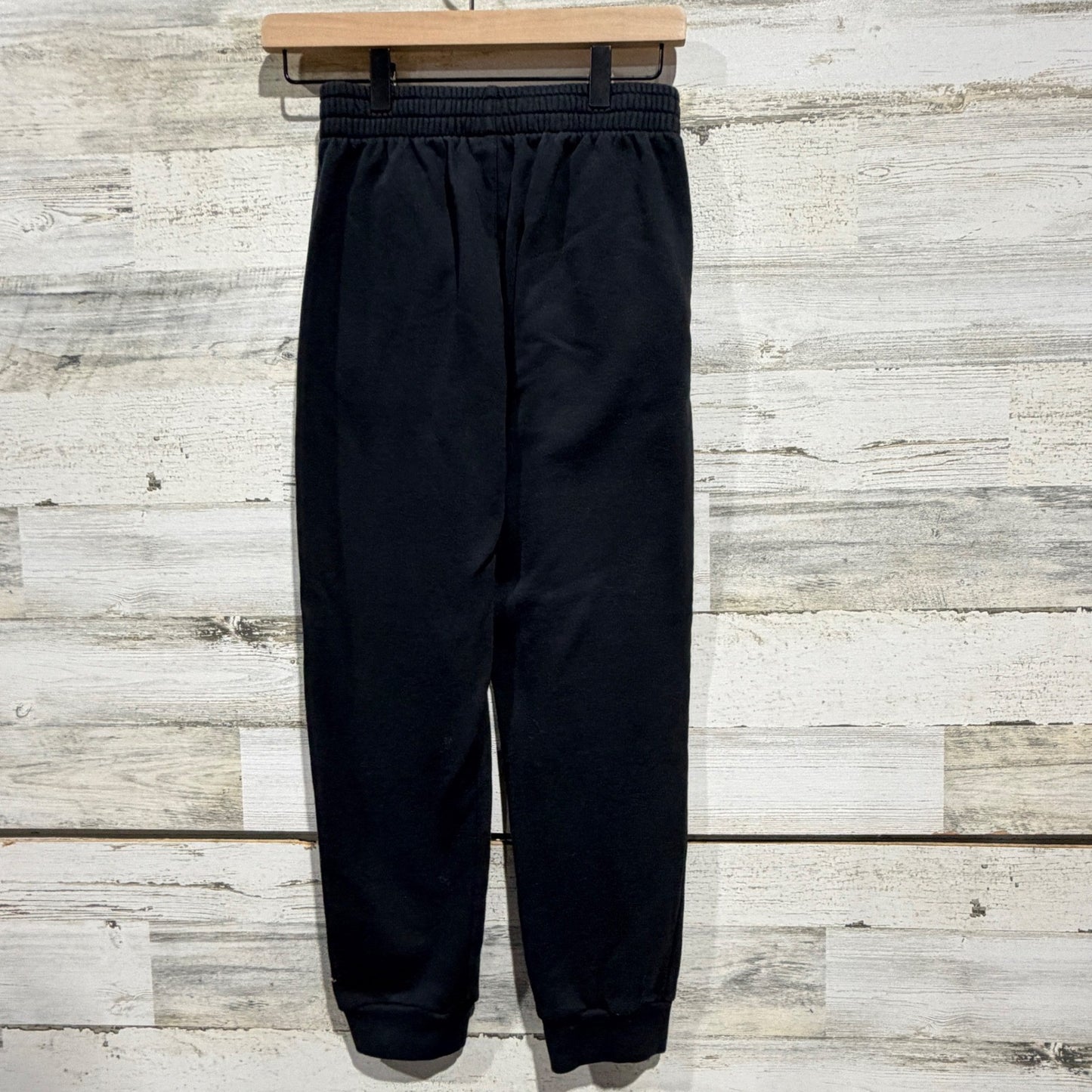 Adidas Jogger Sweatpants Boys Medium Black Fleece Active Sporty GUC3
