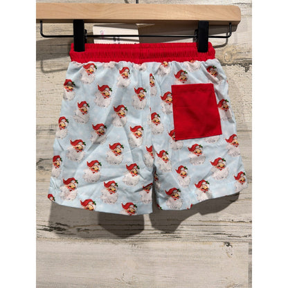 Swoon Baby Swim Trunks Boys 24M Blue Santa Claus Vintage Holiday NWT1