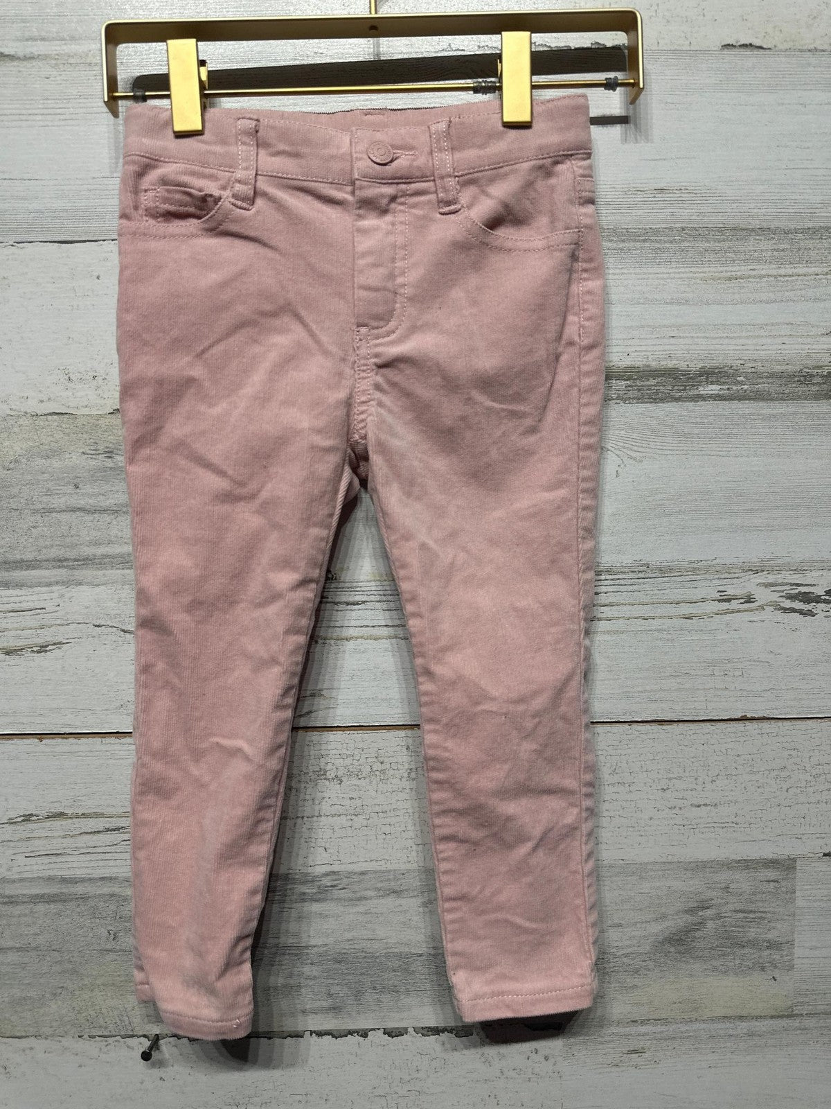 Janie and Jack Corduroy Pants Girls 4 Pink Skinny Stretch EUC0