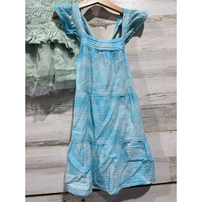 Old Navy Cat & Jack Clothing Lot Girls 4T 5 Blue Green Floral Tie Dye Boho EUC1