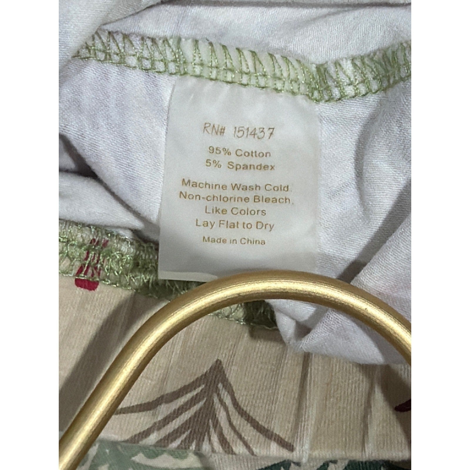 Sew Sassy Pinafore Skirt Girls 10 Cream Christmas Tree Holiday Boutique EUC4
