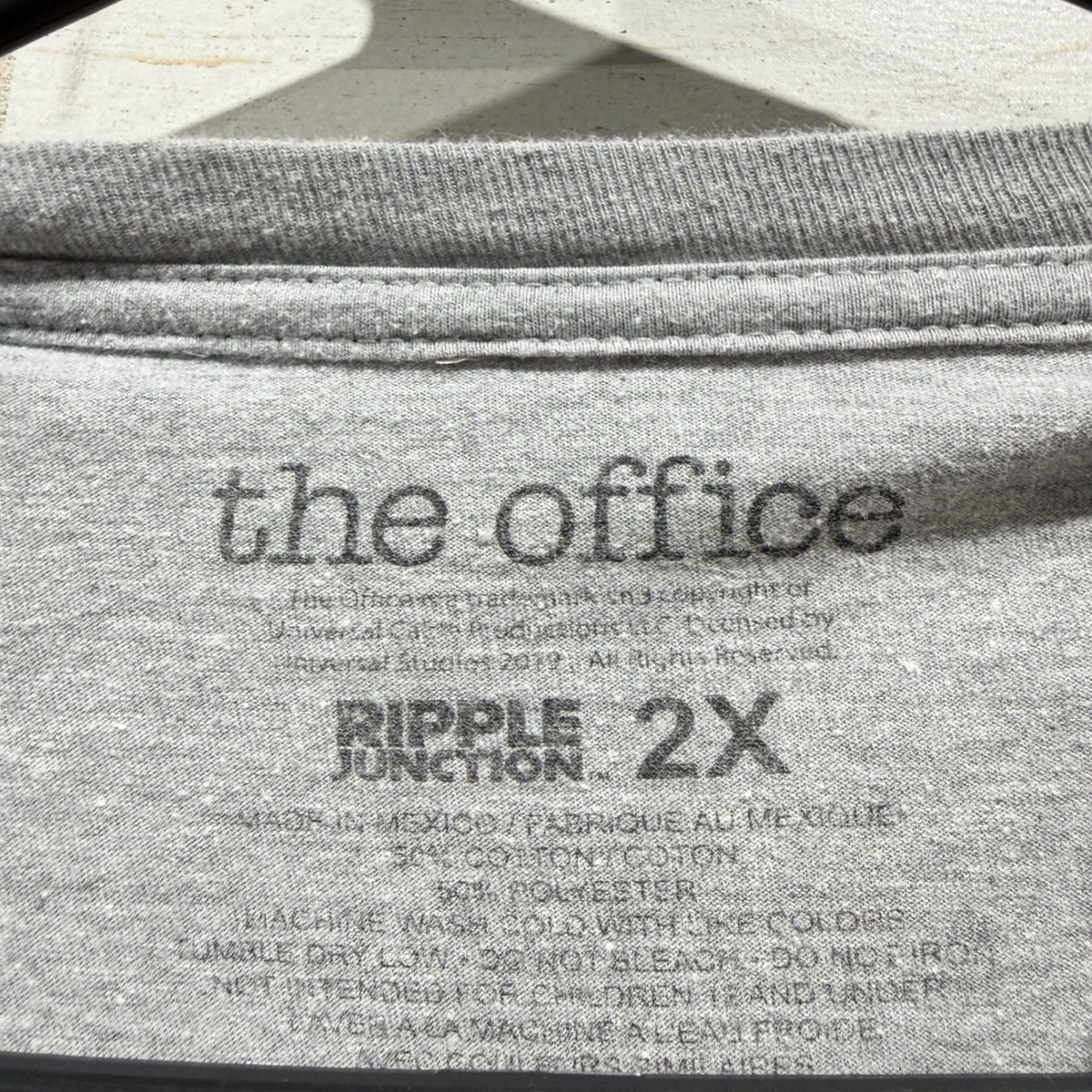 Ripple Junction The Office T-Shirt Men 2X Gray Schrute Farms Graphic TV Core GUC2