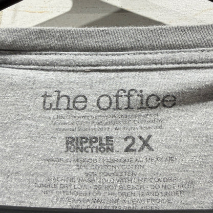 Ripple Junction The Office T-Shirt Men 2X Gray Schrute Farms Graphic TV Core GUC2