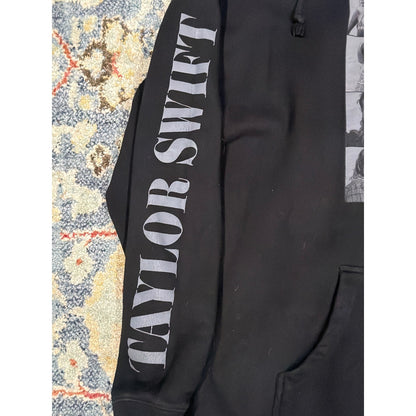 Taylor Swift Eras Tour Hoodie Women XL Black Official Merch Houston EUC3