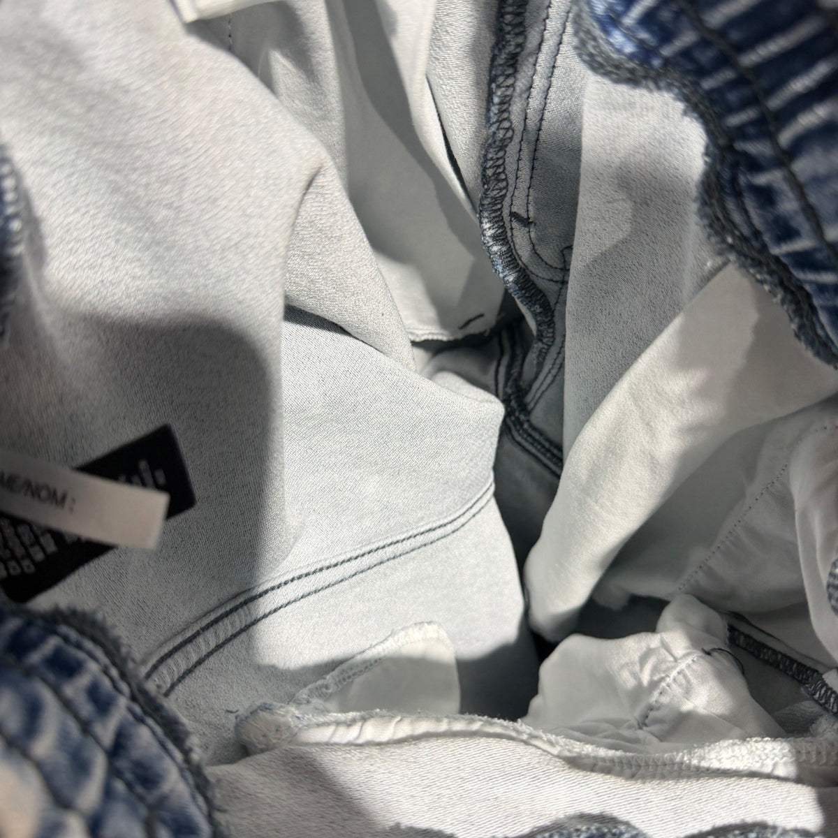 H&M Moto Jogger Denim Pants Kids 12-13Y Blue Acid Wash Cotton Blend Streetwear7