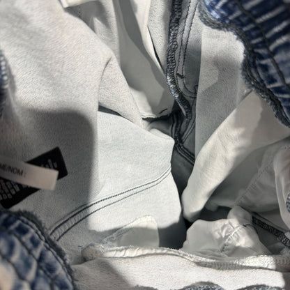 H&M Moto Jogger Denim Pants Kids 12-13Y Blue Acid Wash Cotton Blend Streetwear7
