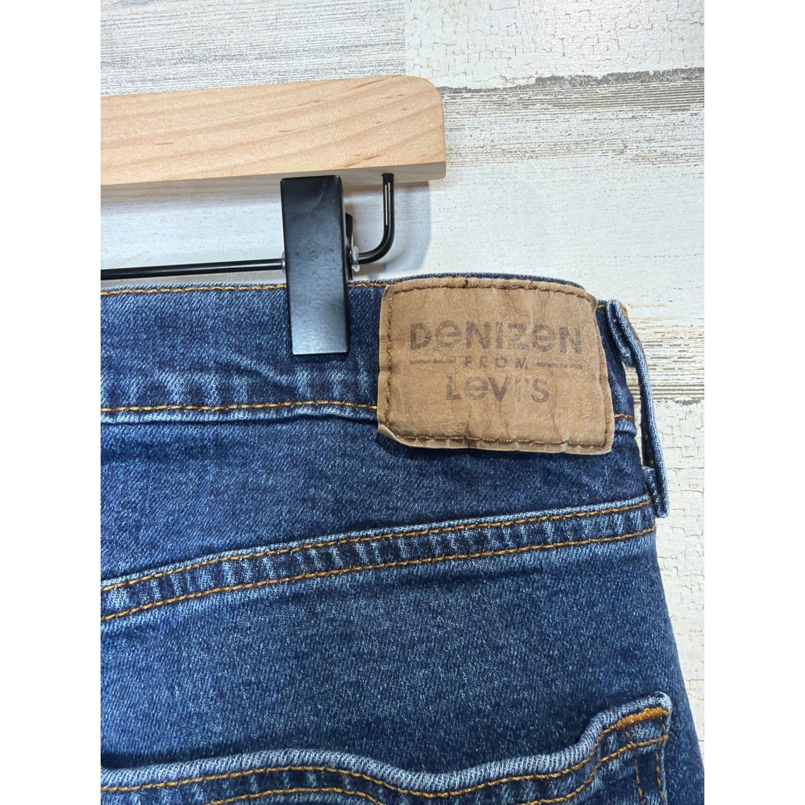 Denizen Levi's 285 Relaxed Jeans Men 36x30 Blue Dark Wash Denim Workwear EUC3