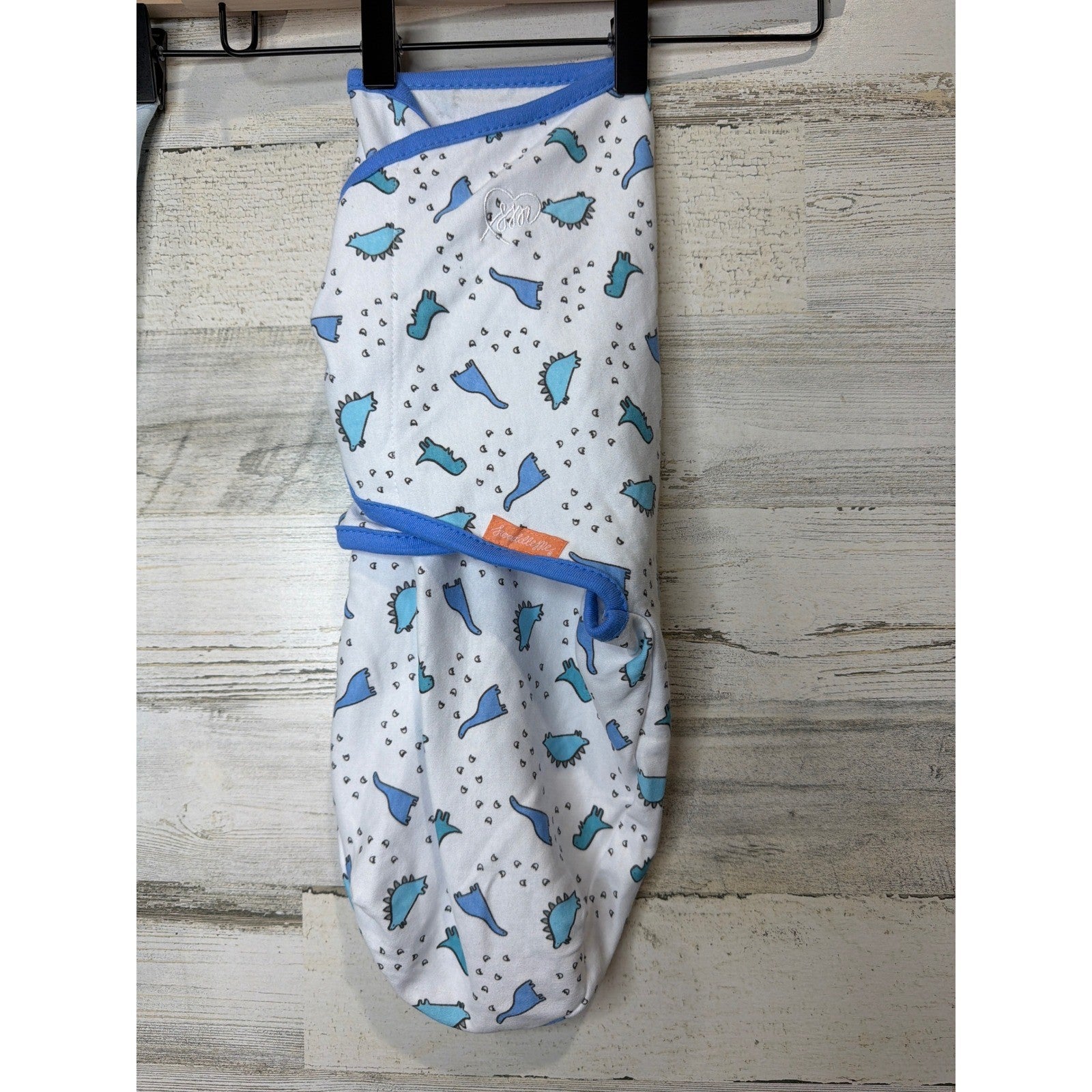 SwaddleMe Amelia Phoebe Swaddle Bundle Boys S/M Blue Dino Print Cotton EUC2
