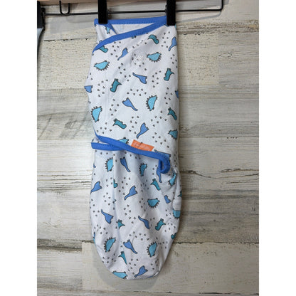 SwaddleMe Amelia Phoebe Swaddle Bundle Boys S/M Blue Dino Print Cotton EUC2