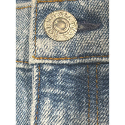 AYR All Year Round Denim Shorts Women 29 Blue Distressed Raw Hem EUC7