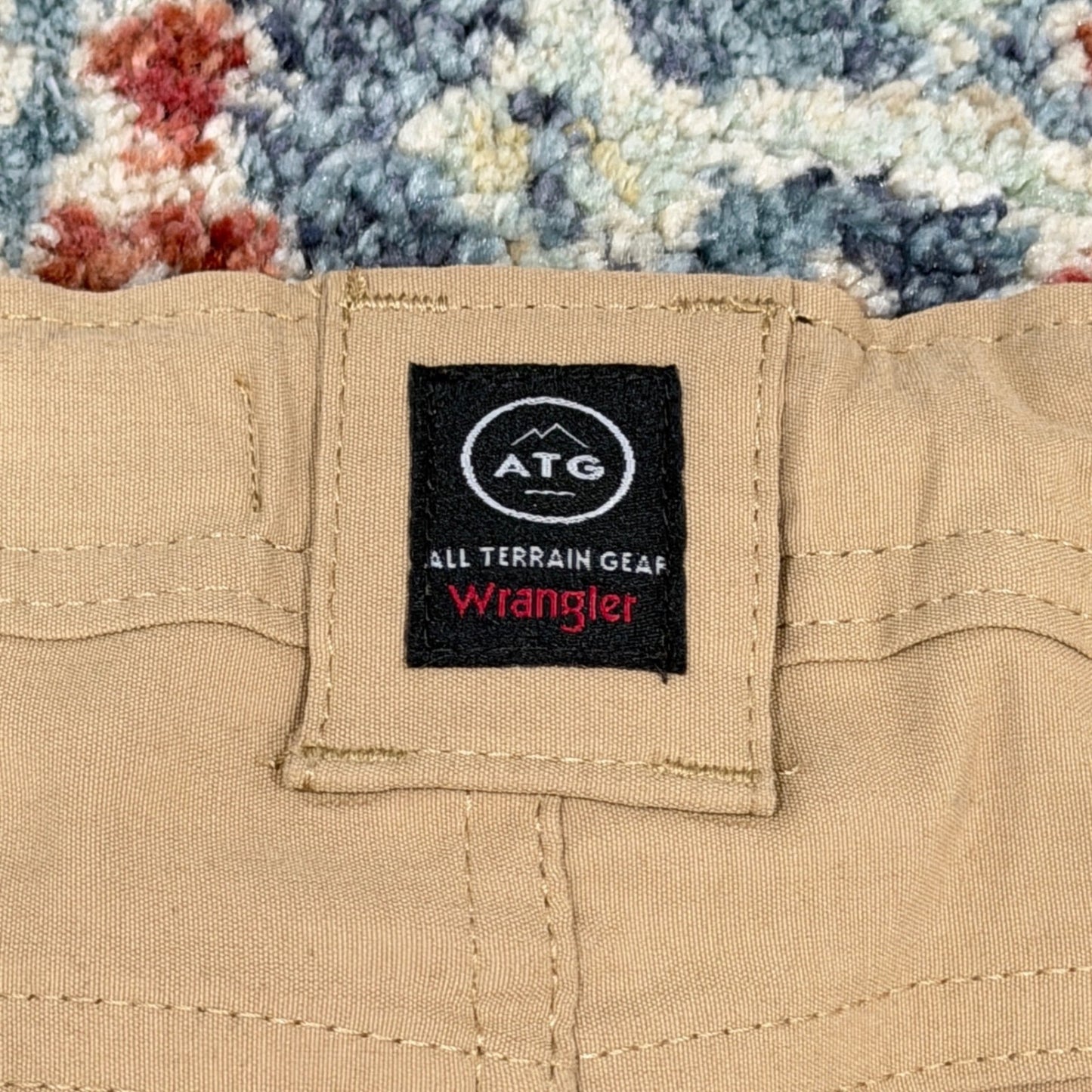 Wrangler ATG Utility Pants Boys 6 Khaki Stretch Hiking Outdoor EUC7