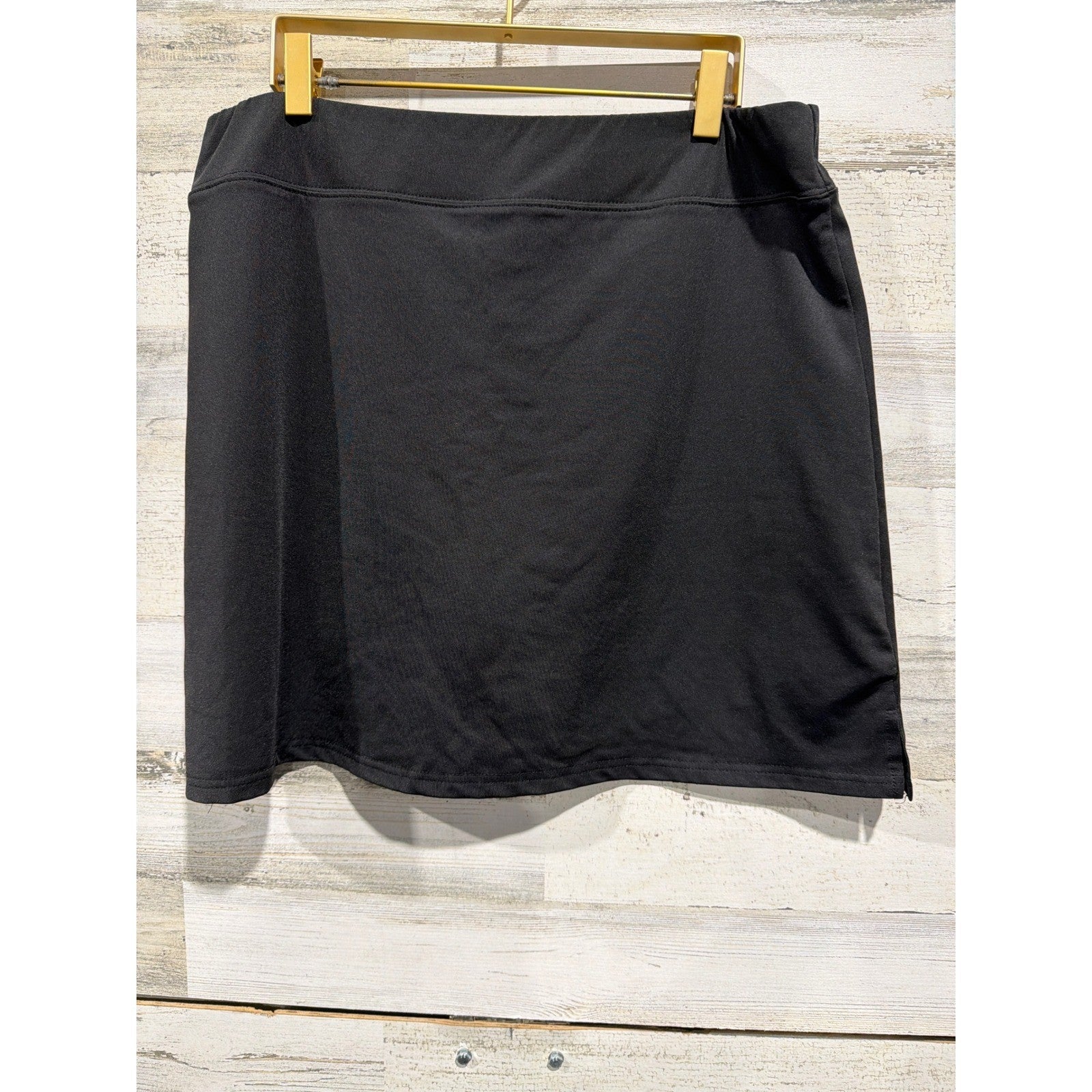 Ekouaer Skort Women XL Black Athletic Tennis Golf Mini Skirt EUC1
