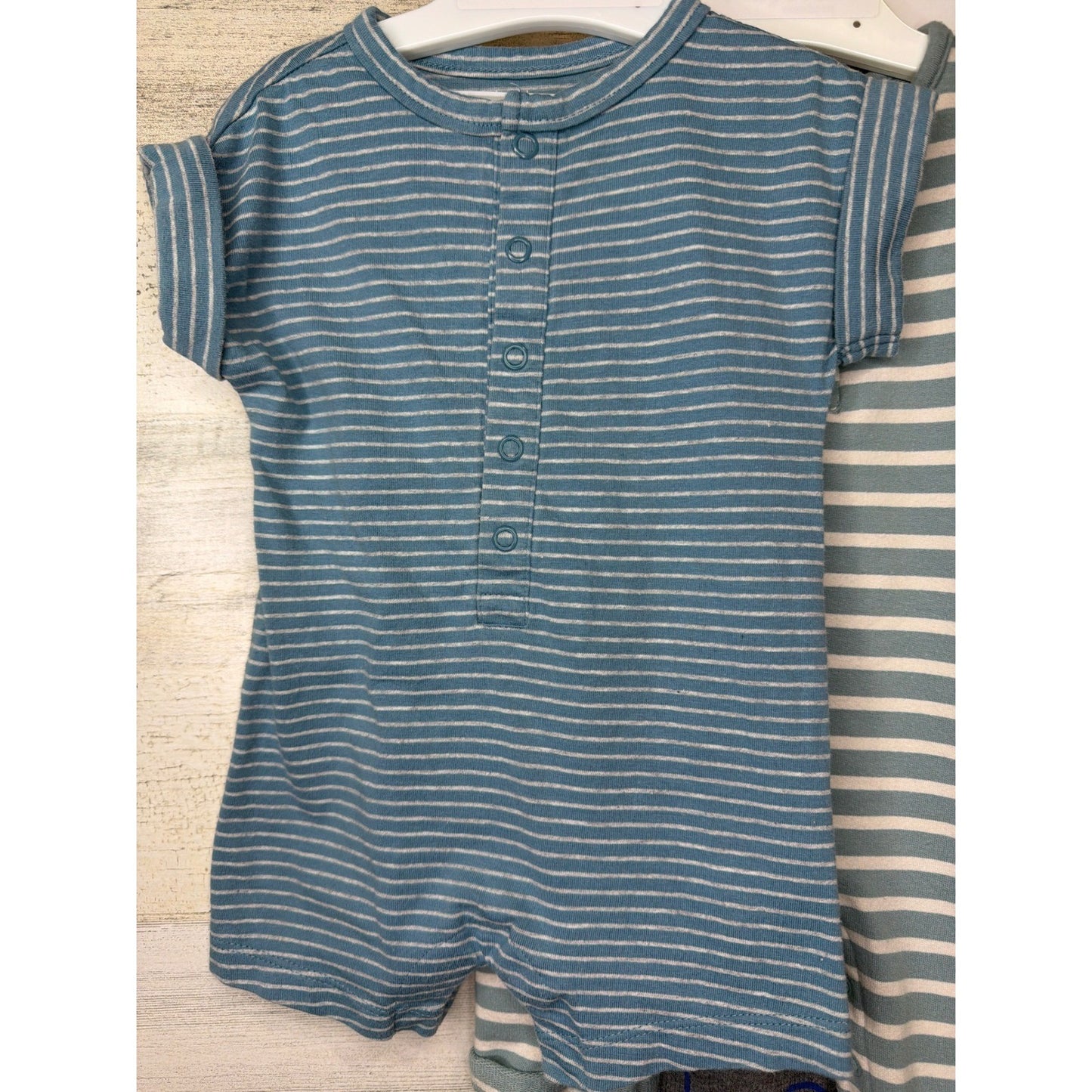 Burt's Bees Little Planet Carters Old Navy Boys 3M 3/6M Romper Bundle2