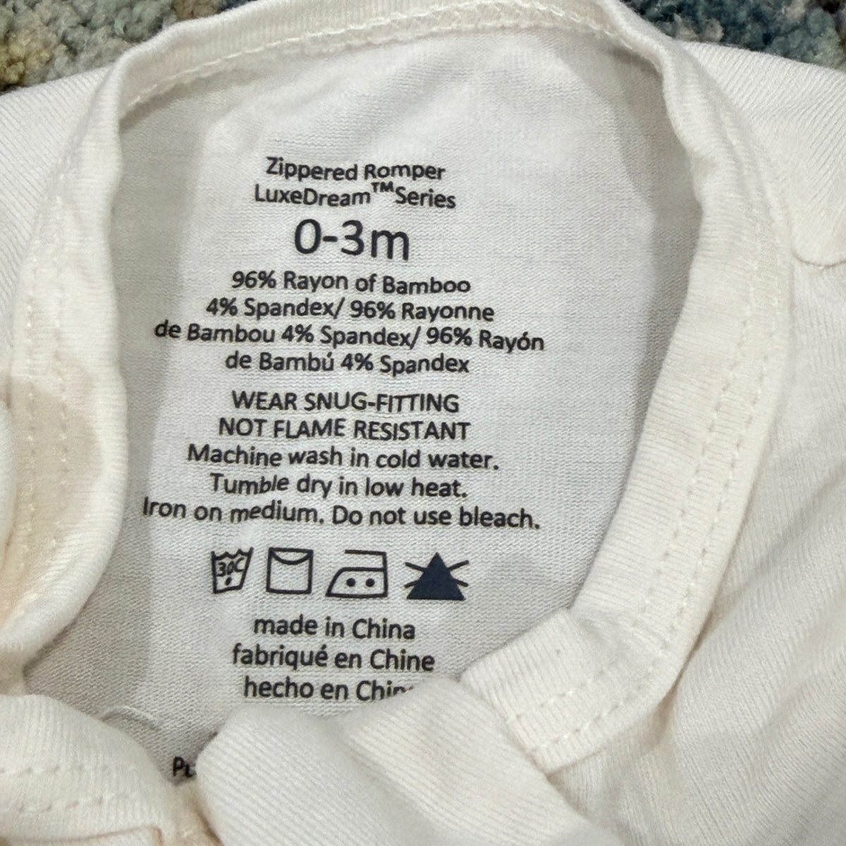 Kyte Baby PurComfy Romper Bodysuit Bundle 0-3M Neutral Cream Hedgehog Bamboo EUC5
