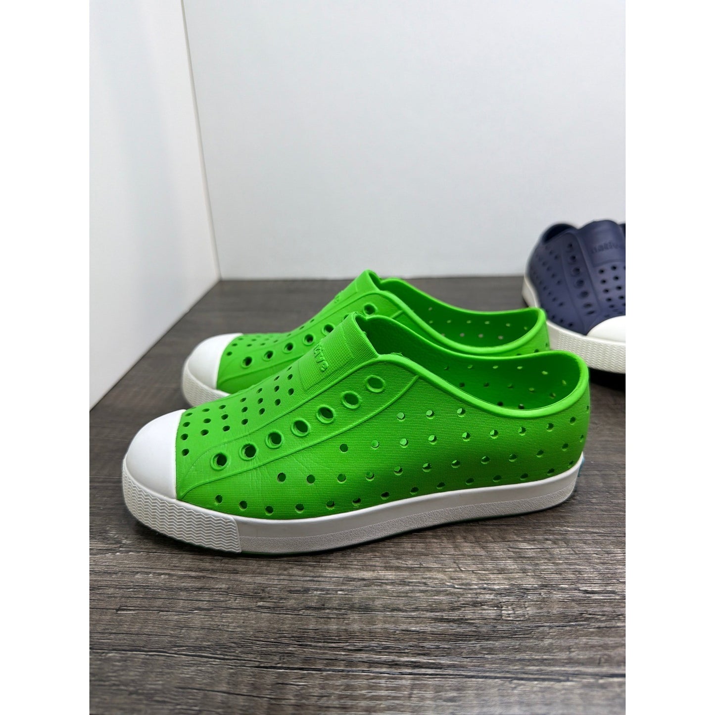 Native Jefferson Shoes Bundle Kids 13 Green Navy Blue Slip On Sneakers7