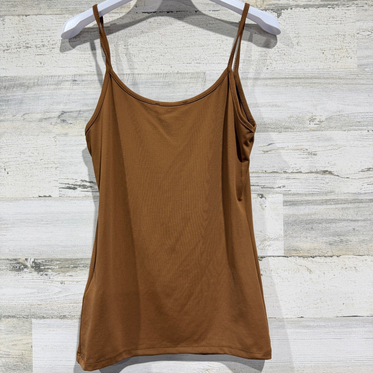 Zara Camisole Women S Brown Spaghetti Strap Stretch Basic Minimalist EUC3