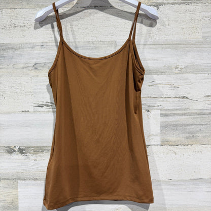 Zara Camisole Women S Brown Spaghetti Strap Stretch Basic Minimalist EUC3