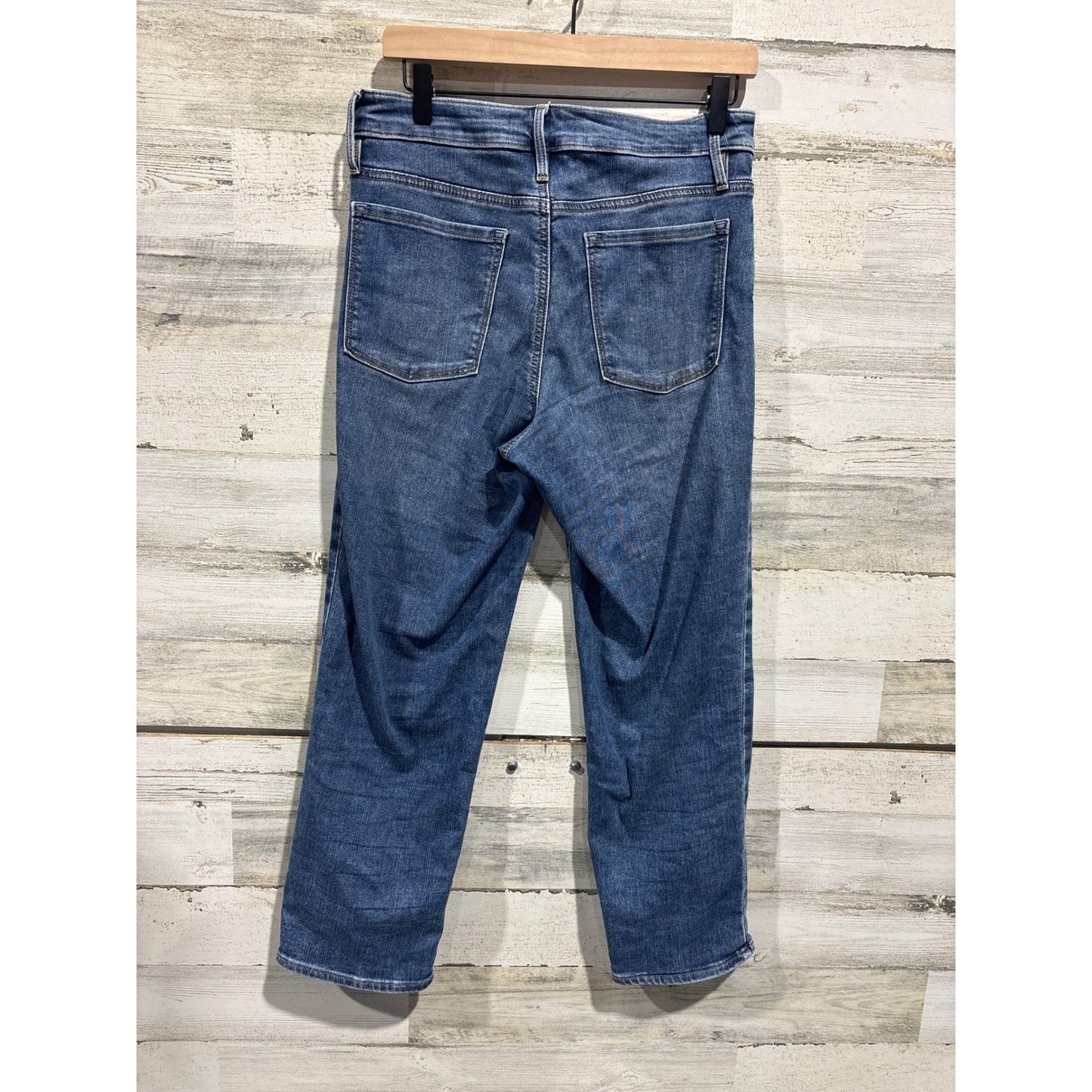 Athleta Straight Leg Scupltek Jeans Womens 8 Blue Stretch Denim Casual EUC2