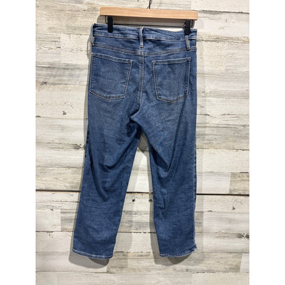 Athleta Straight Leg Scupltek Jeans Womens 8 Blue Stretch Denim Casual EUC2