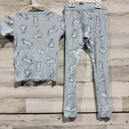 Cat & Jack Pajama Set Boys Size 8 Light Blue Bunny Print Sleepwear3