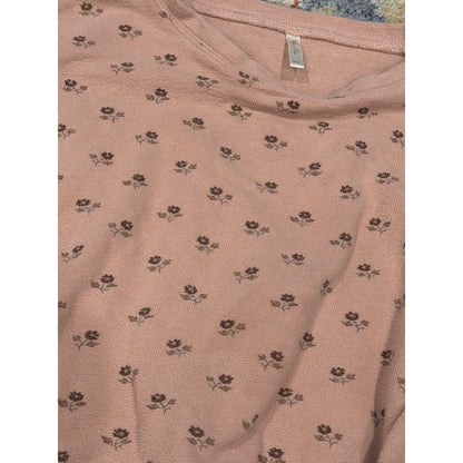 Rylee + Cru Floral Sweatshirt Girls 6/7 Pink Boho Long Sleeve EUC2
