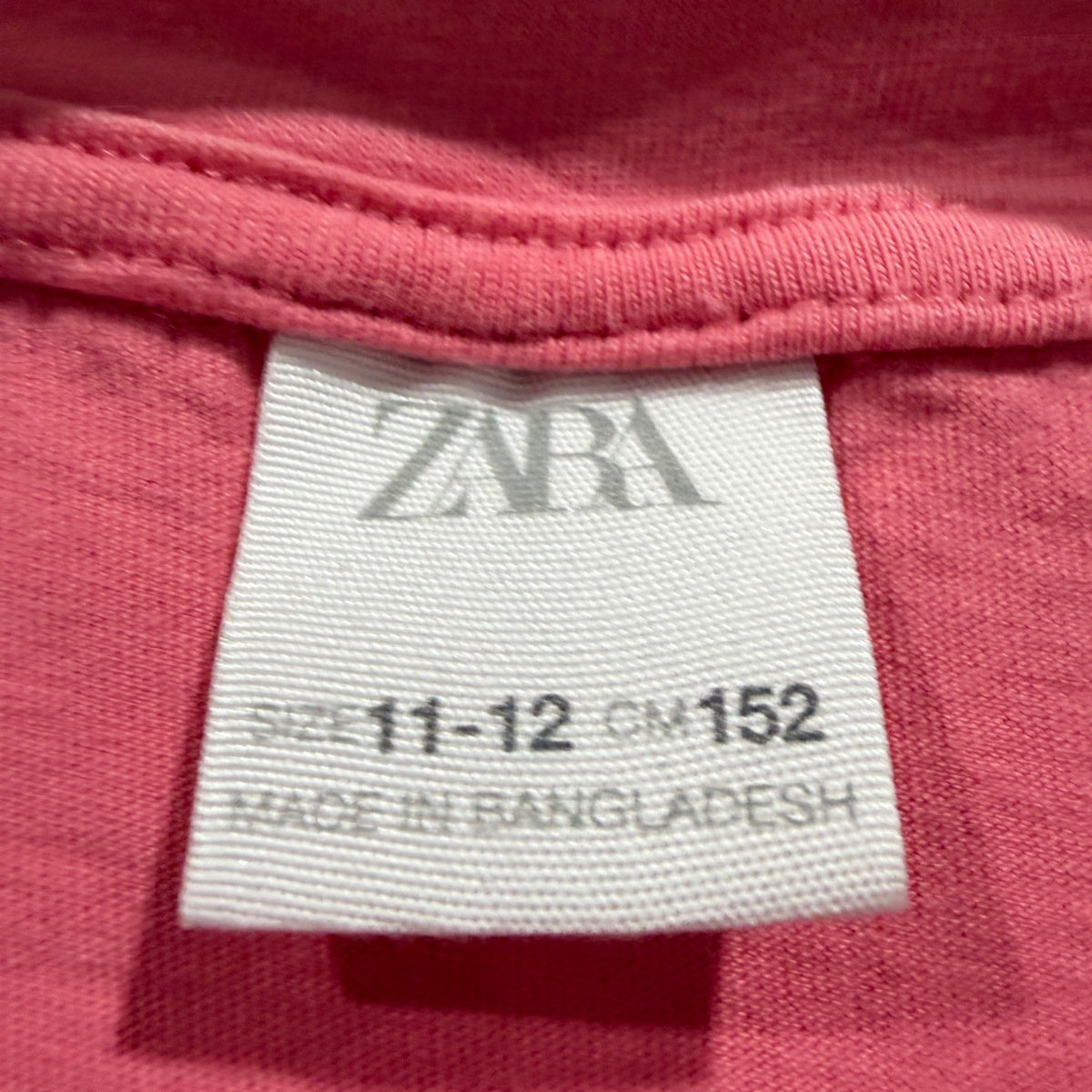 Zara Le Marais Puff Sleeve Top Lot Girls 11-12 Pink Cotton Blend Casual EUC2