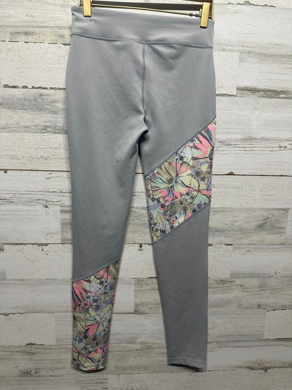 Nike Leggings Girls XL Gray Floral Dri-FIT Athletic EUC2