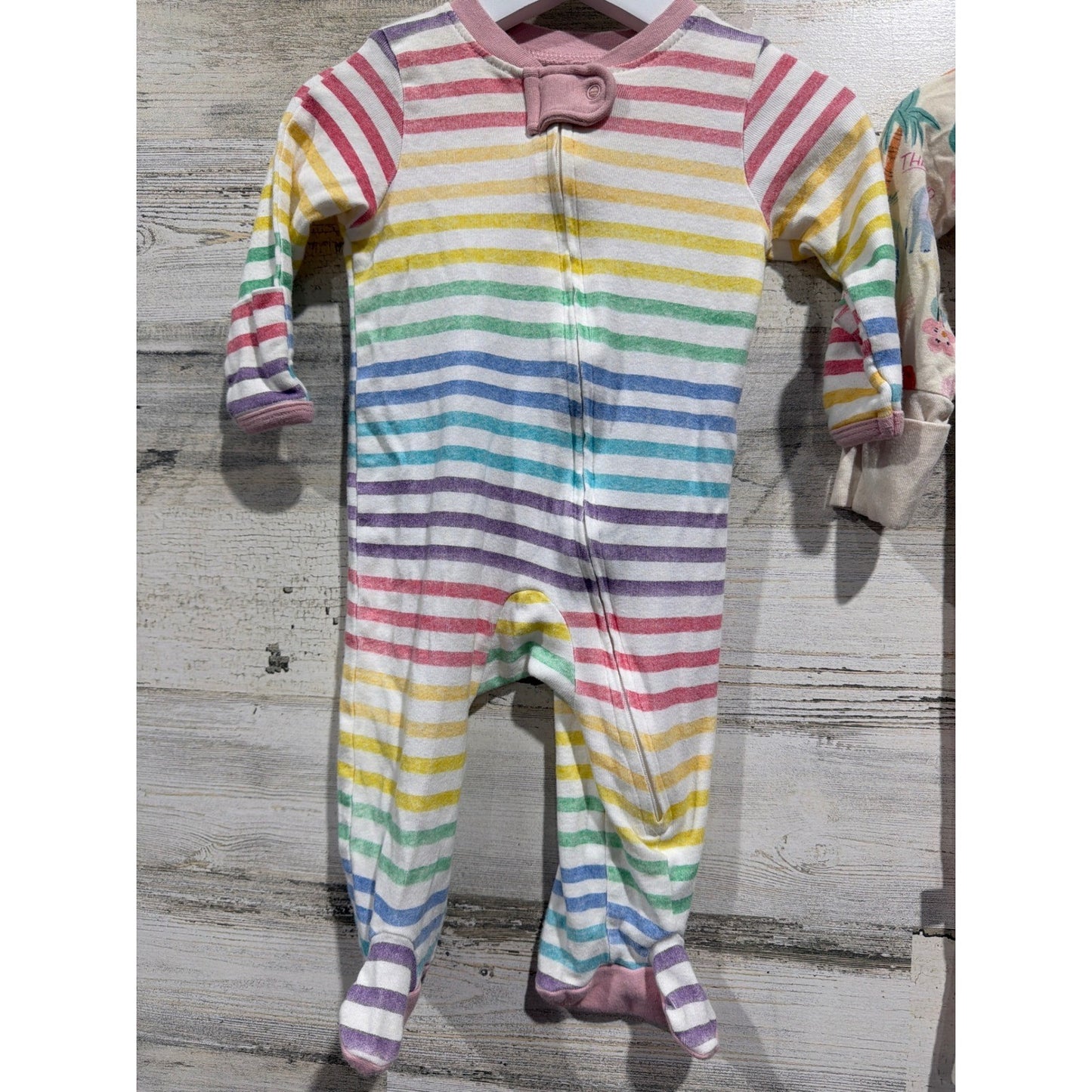 Honest Baby Magnetic Me Girls 0-3M Pink Floral Tropical Organic Cotton Bundle6