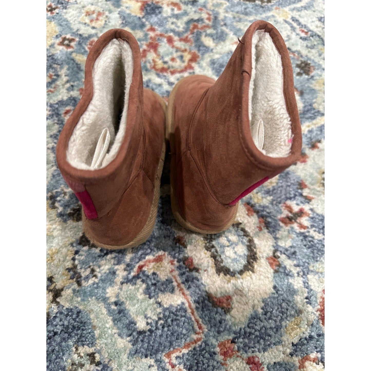 Winter Boots Girls Toddler Size 9 Brown Sunburst and Black Bundle GUC2