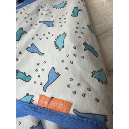 SwaddleMe Amelia Phoebe Swaddle Bundle Boys S/M Blue Dino Print Cotton EUC3