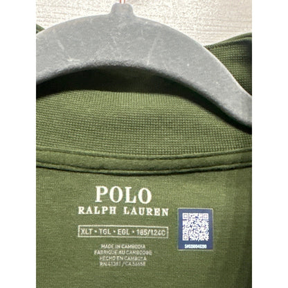 Polo Ralph Lauren Sweatshirt Mens XLT Green Snap Mock Neck NWT3
