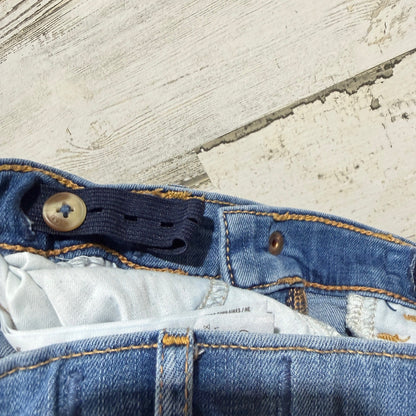 Abercrombie Skinny Jeans Girls 7/8 Blue Distressed Denim School GUC5