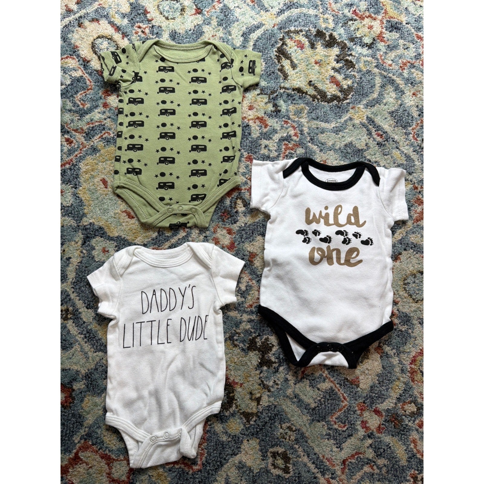 Rae Dunn Baby Gap Boys 0-3M Green Brown Camo Camping 12pc Bundle Gorpcore GUC4