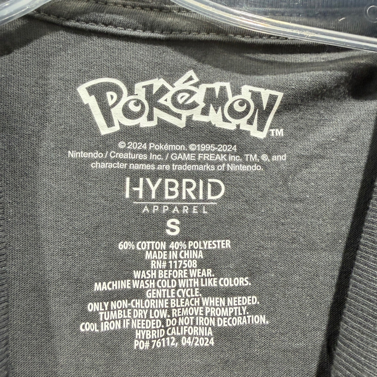 Pokemon T-Shirt Boys Size Small Grey Pikachu Pumpkin Happy Halloween Graphic NWT3