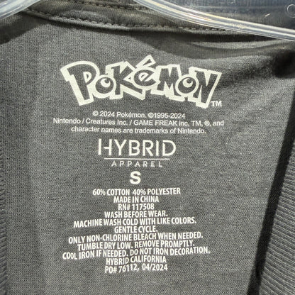 Pokemon T-Shirt Boys Size Small Grey Pikachu Pumpkin Happy Halloween Graphic NWT3