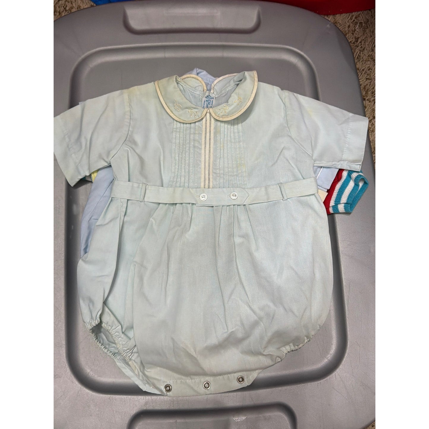 Vintage Baby Boy Bundle Carriage Boutique Feltman Bros Osh Kosh Smock 17pc13
