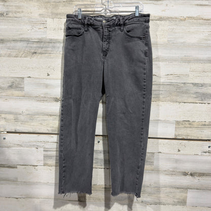 Ava & Viv High Rise Slim Straight Jeans Women 17 Grey Cotton Blend Modern EUC0