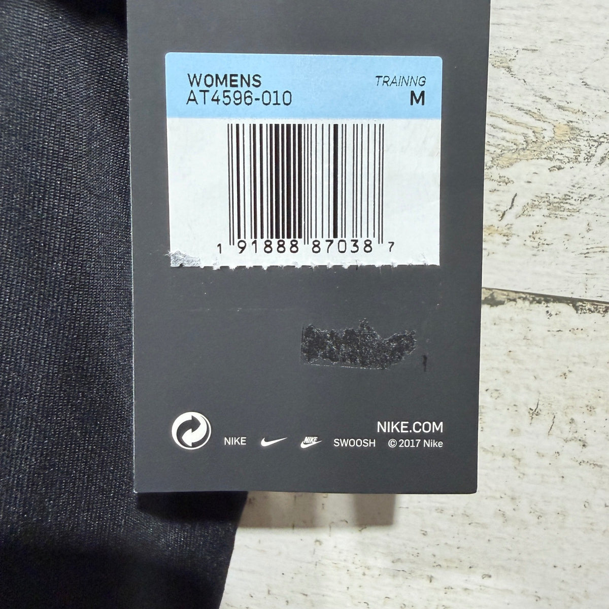 Nike Dry Just Do It Strappy Tank Top Women Medium Black Polyester Activewear NWT2