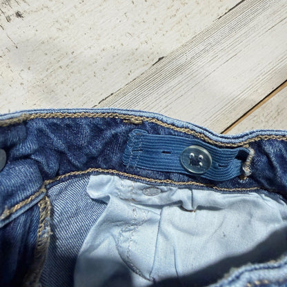 Sugar & Jade Distressed Straight Jeans Girls 8 Blue Cotton Denim Y2K5