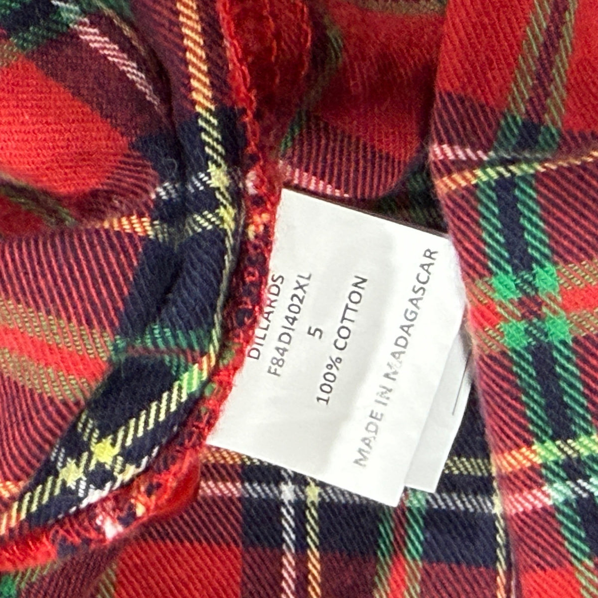 Edgehill Collection Plaid Dress Girls 5 Red Tartan Holiday Preppy EUC5