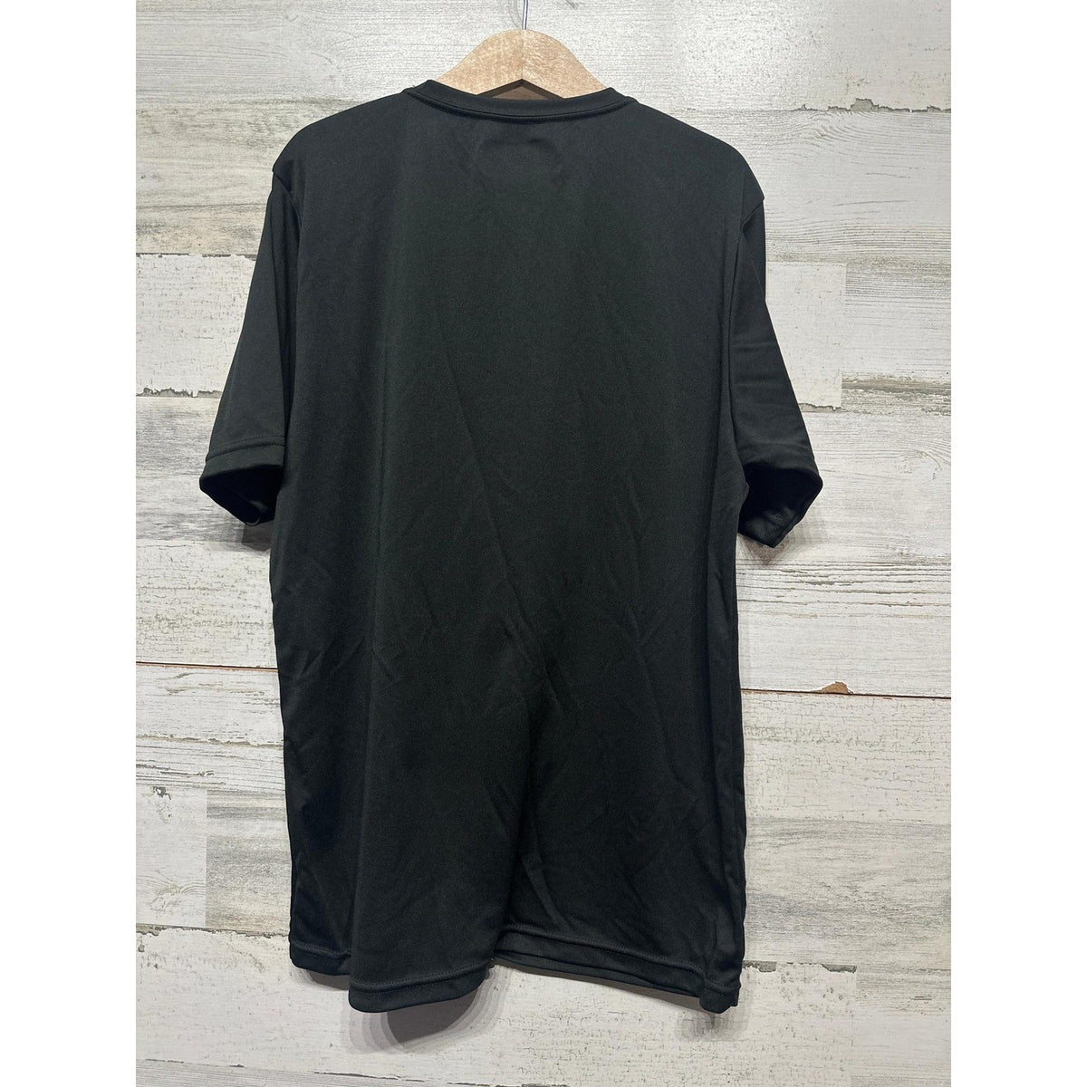A4 Graphic Tee Boys Youth Medium Black Nederland Bulldogs Cancer Awareness EUC2