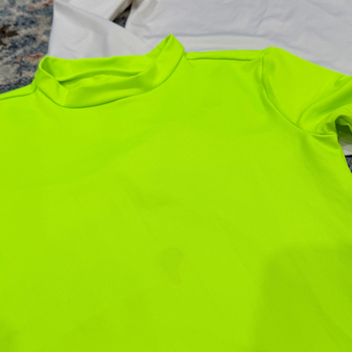Swim Rash Guard Play Bundle Boys S 6/7 Flamingo Bright Tropical Beach *Flawed9