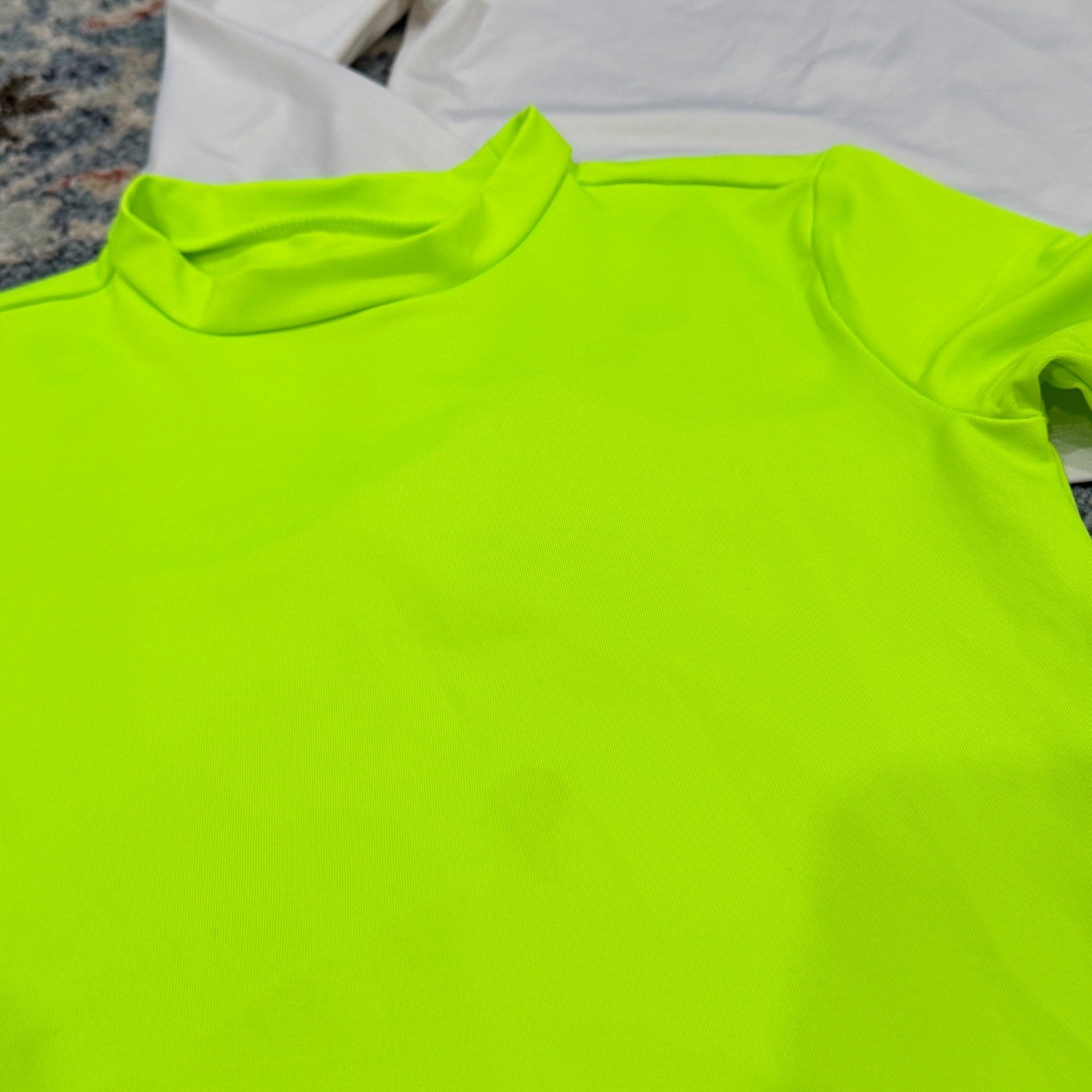 Swim Rash Guard Play Bundle Boys S 6/7 Flamingo Bright Tropical Beach *Flawed9